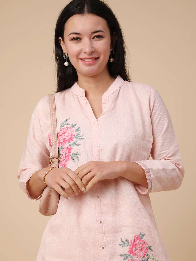pink cotton coord set - 22382050 -  Standard Image - 1