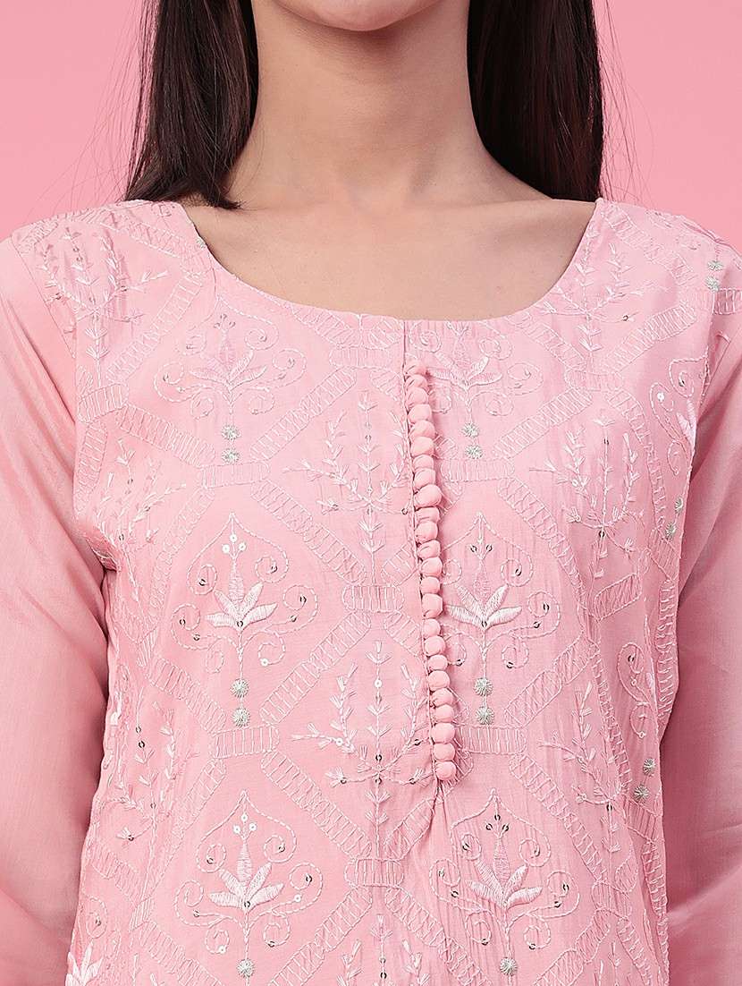 pink cotton suit  set - 22382137 -  Standard Image - 4