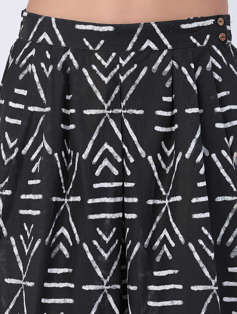 women printed mid rise flared palazzo - 22382180 -  Standard Image - 1