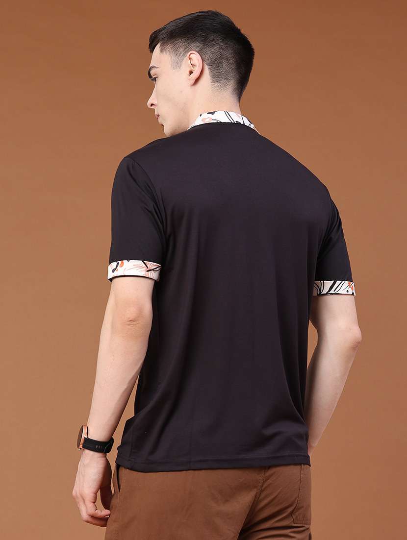 men solid short sleeves polo t-shirt - 22382270 -  Standard Image - 4
