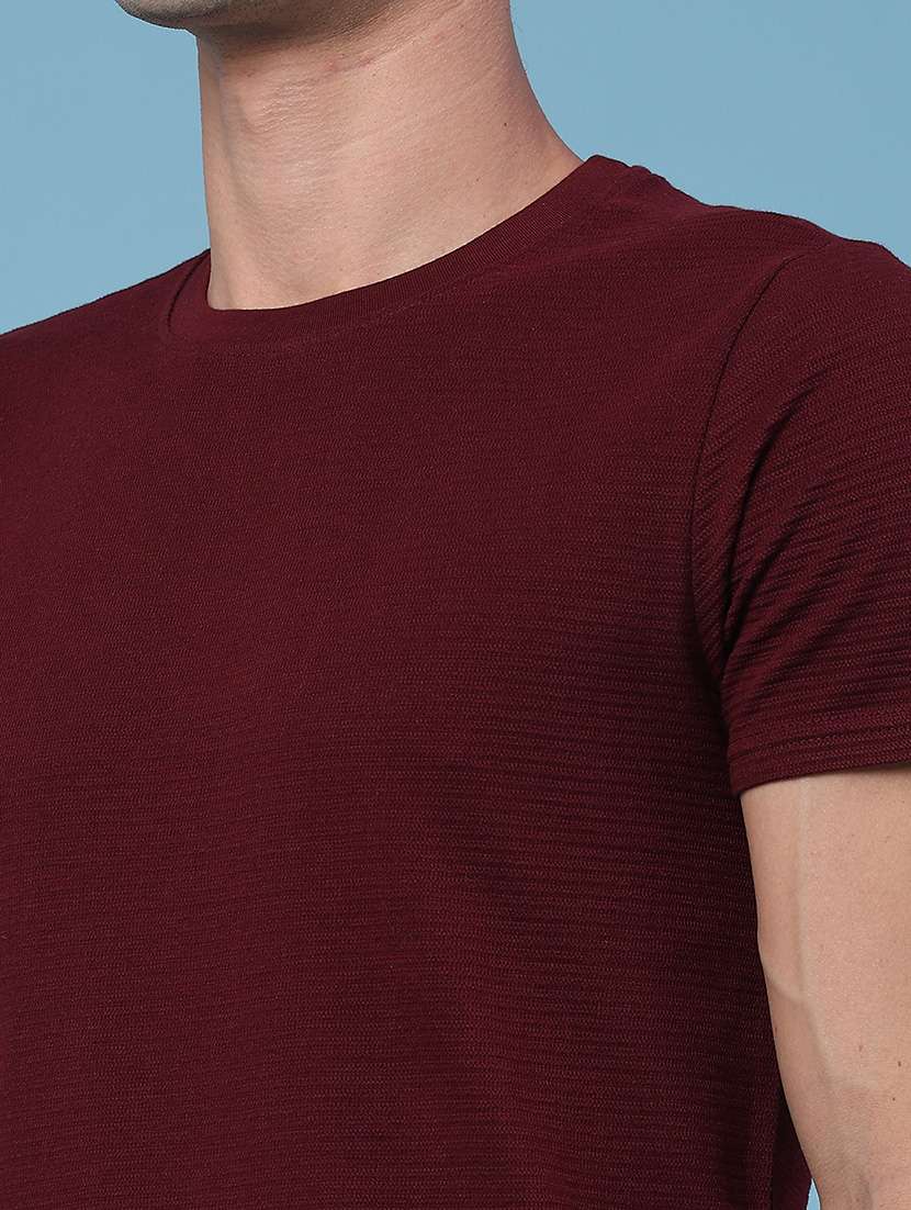 men self design short sleeve slim fit t-shirt - 22382388 -  Standard Image - 1