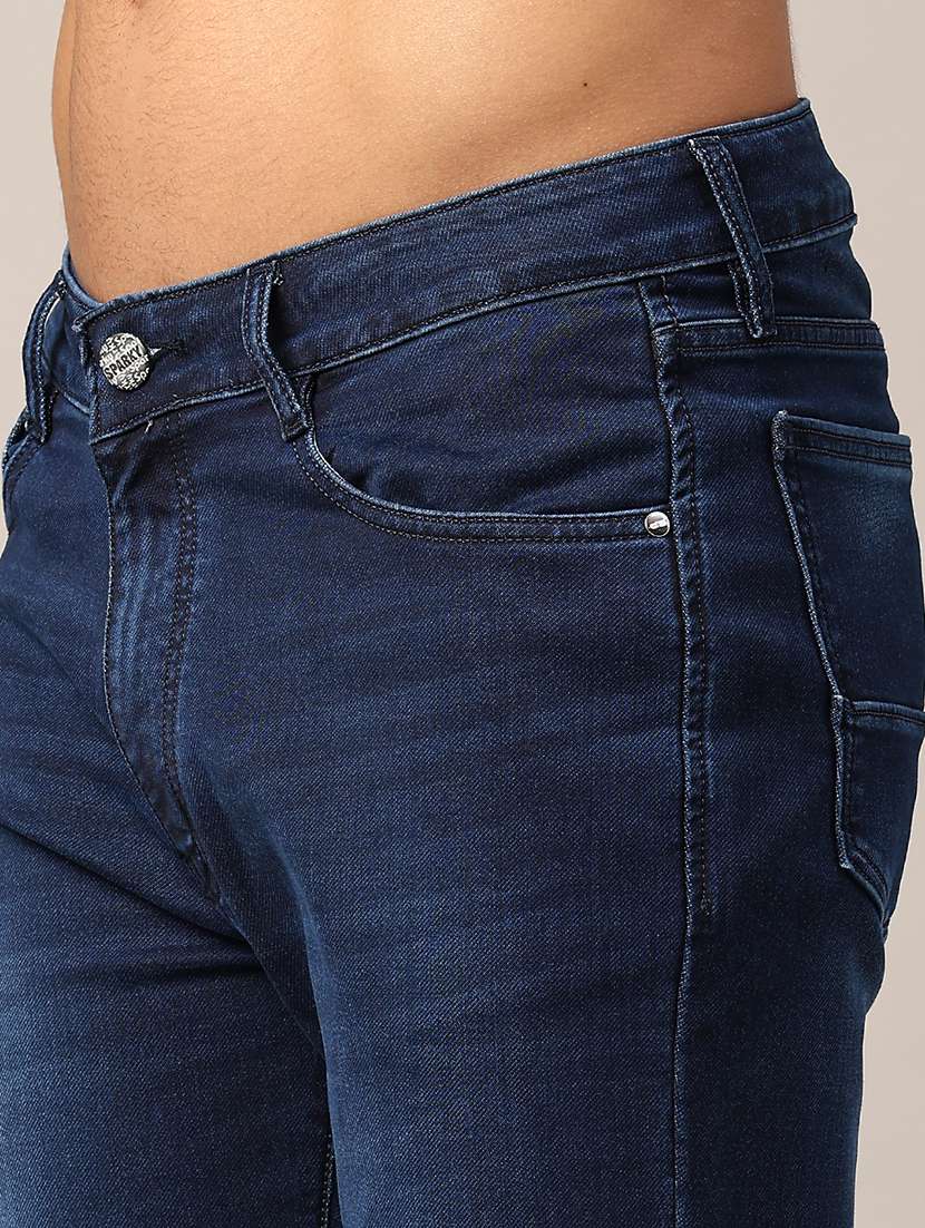 men washed mid rise tapered jeans - 22382464 -  Standard Image - 1