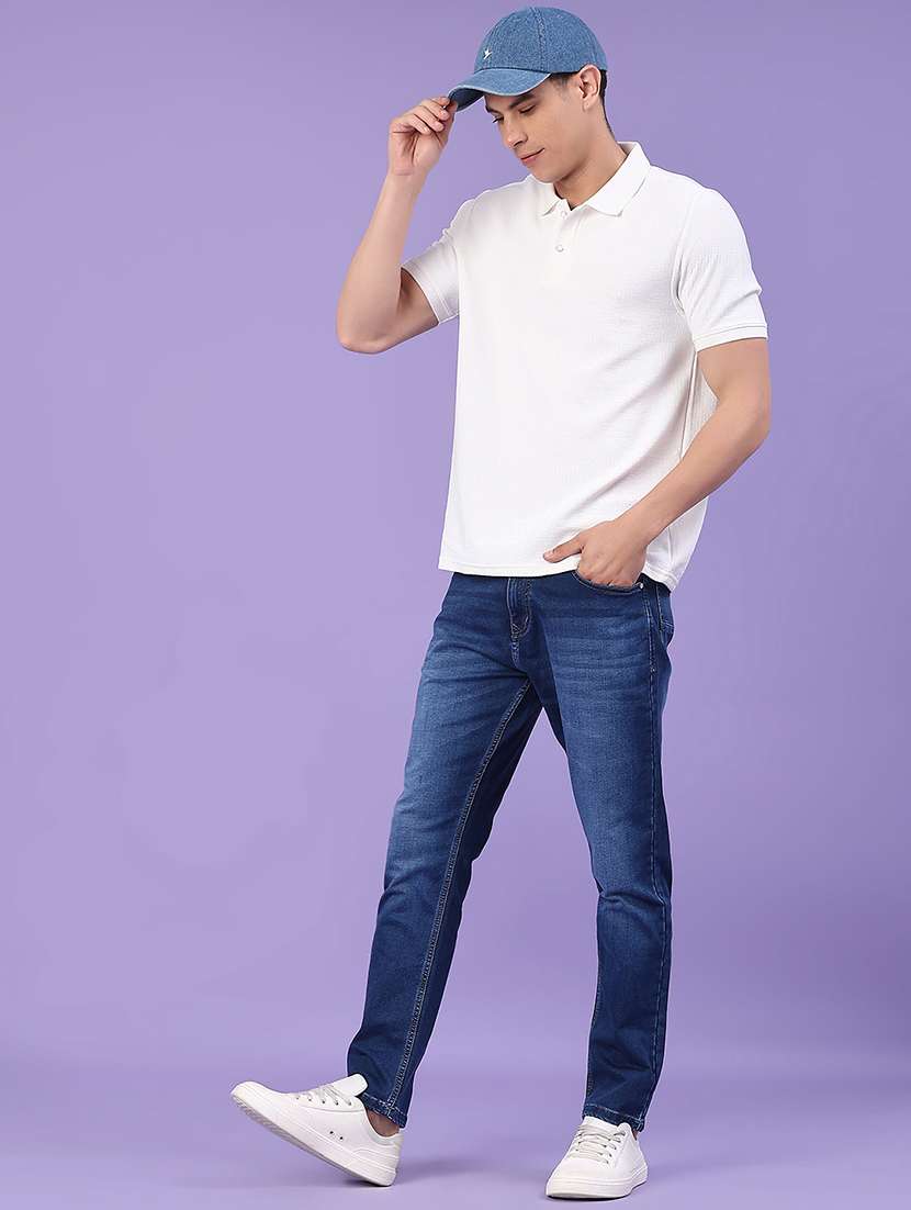 blue cotton jeans - 22382479 -  Standard Image - 4