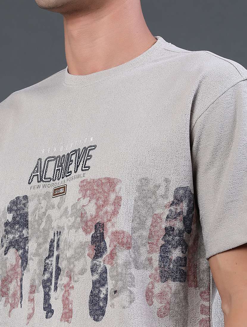 men printed short sleeve regular fit t-shirt - 22382512 -  Standard Image - 1