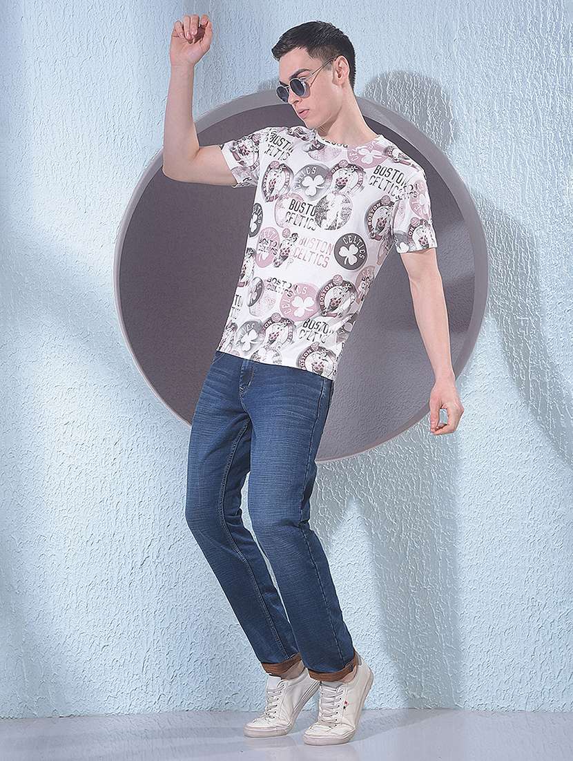 Men Washed Mid Rise Full Length Jeans - 22383421 -  Standard Image - 6