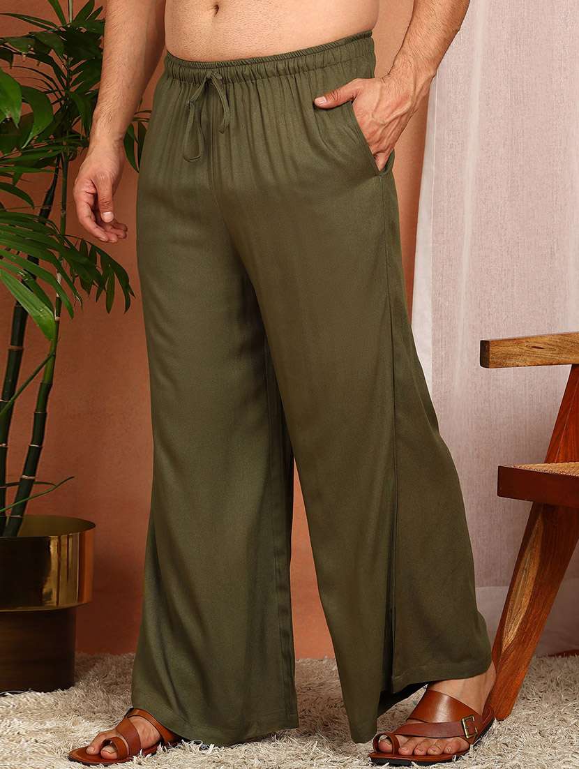 men solid long sleeve pathani ethnic wear set - 22383972 -  Standard Image - 4