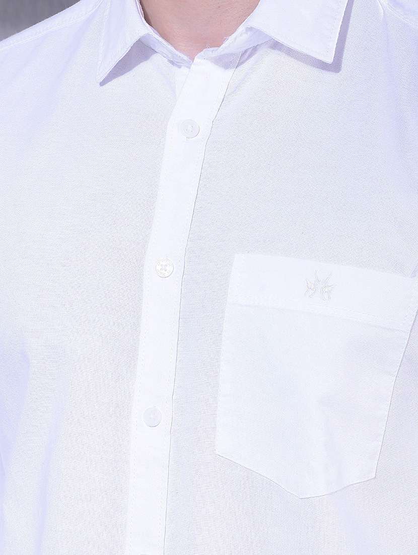 men solid long sleeve slim fit casual shirt - 22384130 -  Standard Image - 1