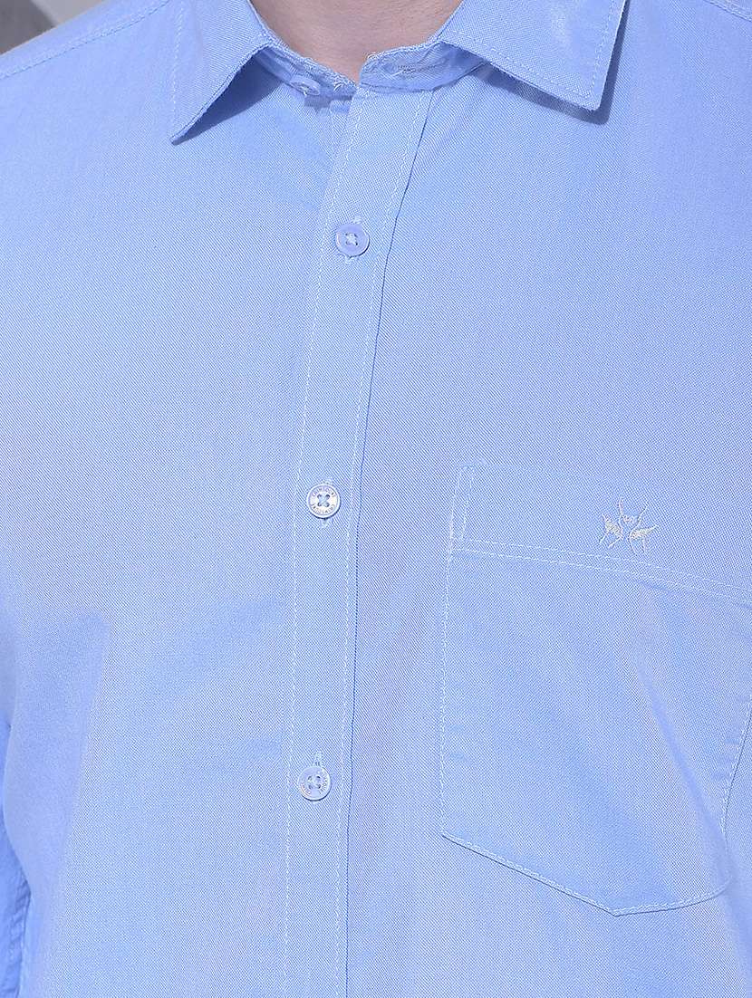 men solid long sleeve slim fit casual shirt - 22384132 -  Standard Image - 1