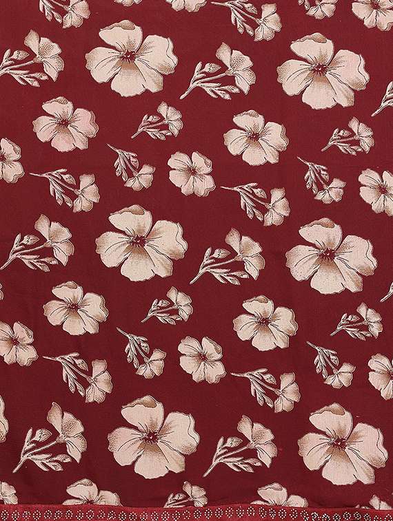 women printed casual wear saree with blouse - 22384648 -  Standard Image - 4