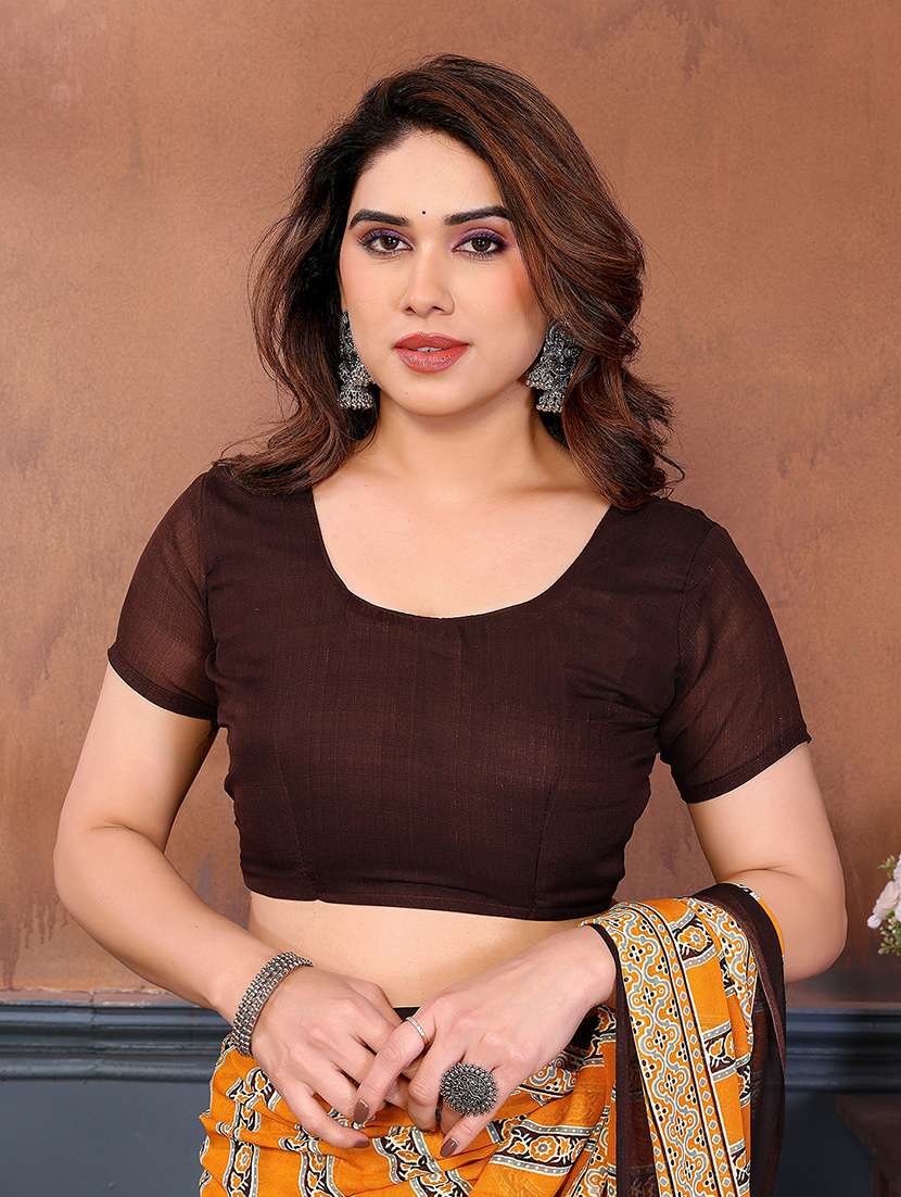 women printed casual wear saree with blouse - 22384911 -  Standard Image - 4