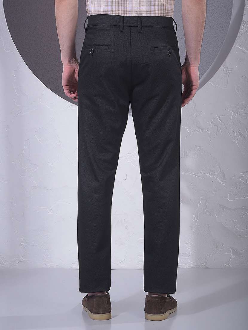 men solid mid rise chinos casual trouser - 22385080 -  Standard Image - 4