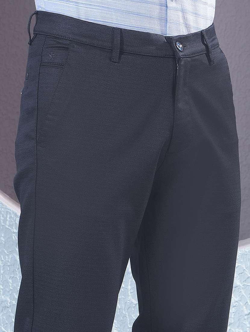 men solid mid rise chinos casual trouser - 22385081 -  Standard Image - 1