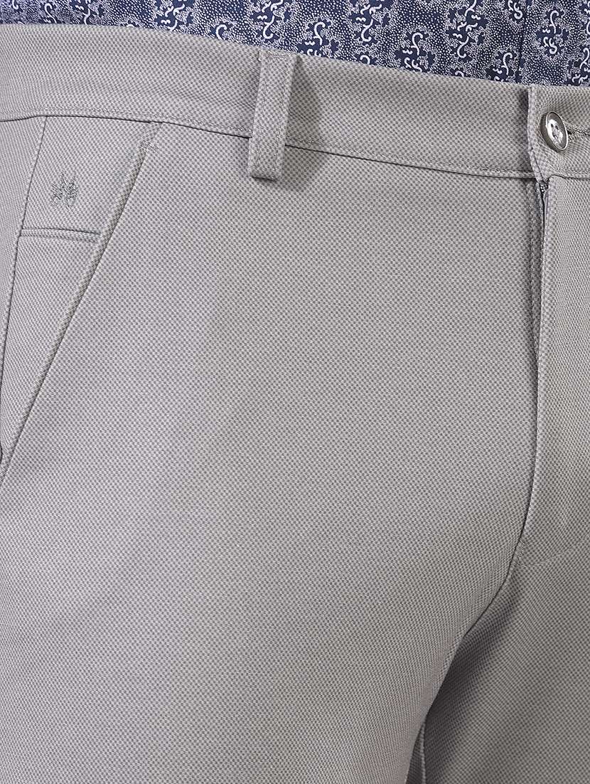 men solid mid rise chinos casual trouser - 22385102 -  Standard Image - 1