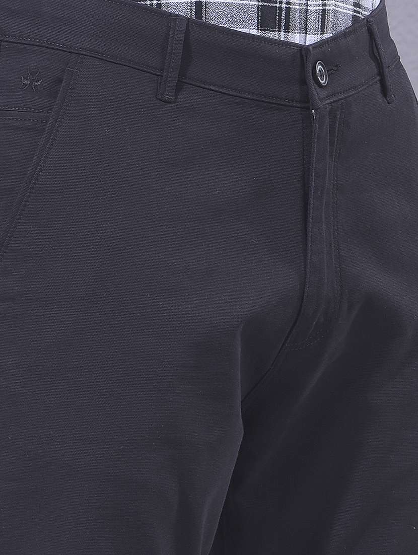 men solid mid rise chinos casual trouser - 22385111 -  Standard Image - 1