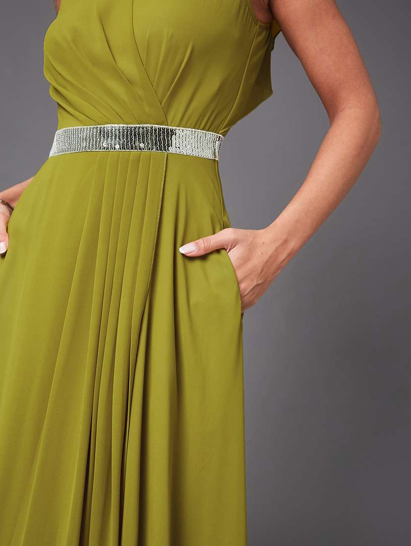 women emebllished cap sleeve fit & flare dress - 22385287 -  Standard Image - 1