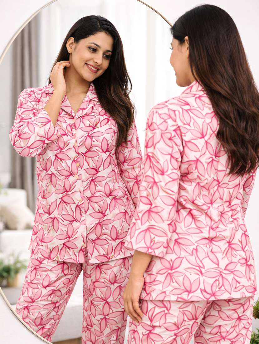 women printed shirt and trouser co-ord set - 22385552 -  Standard Image - 1