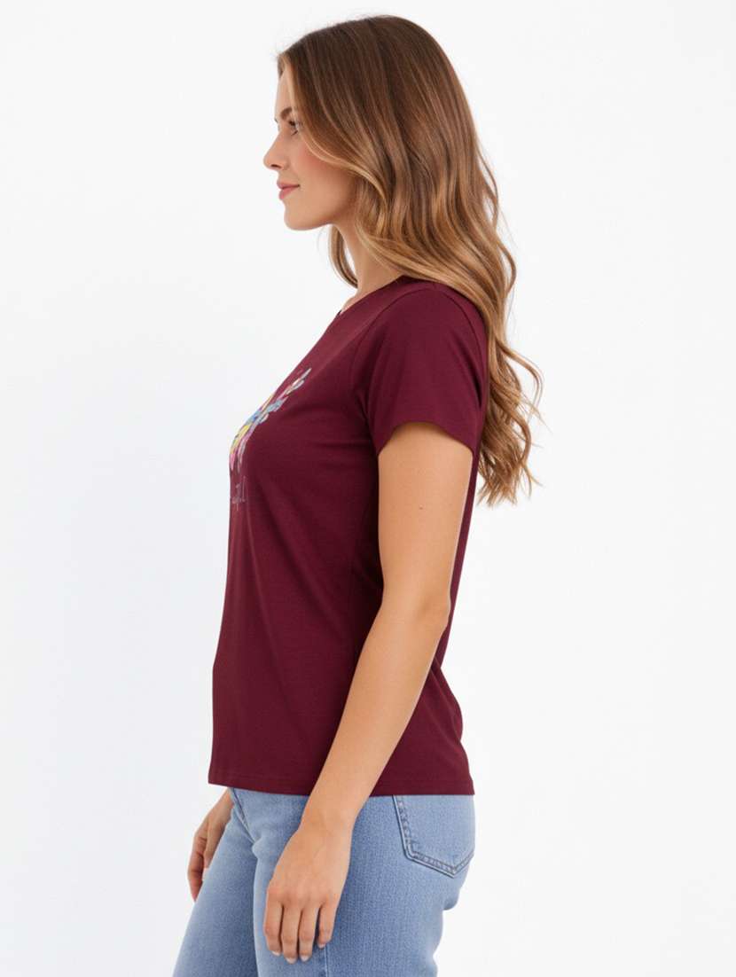 women printed short sleeve t-shirt - 22385571 -  Standard Image - 1