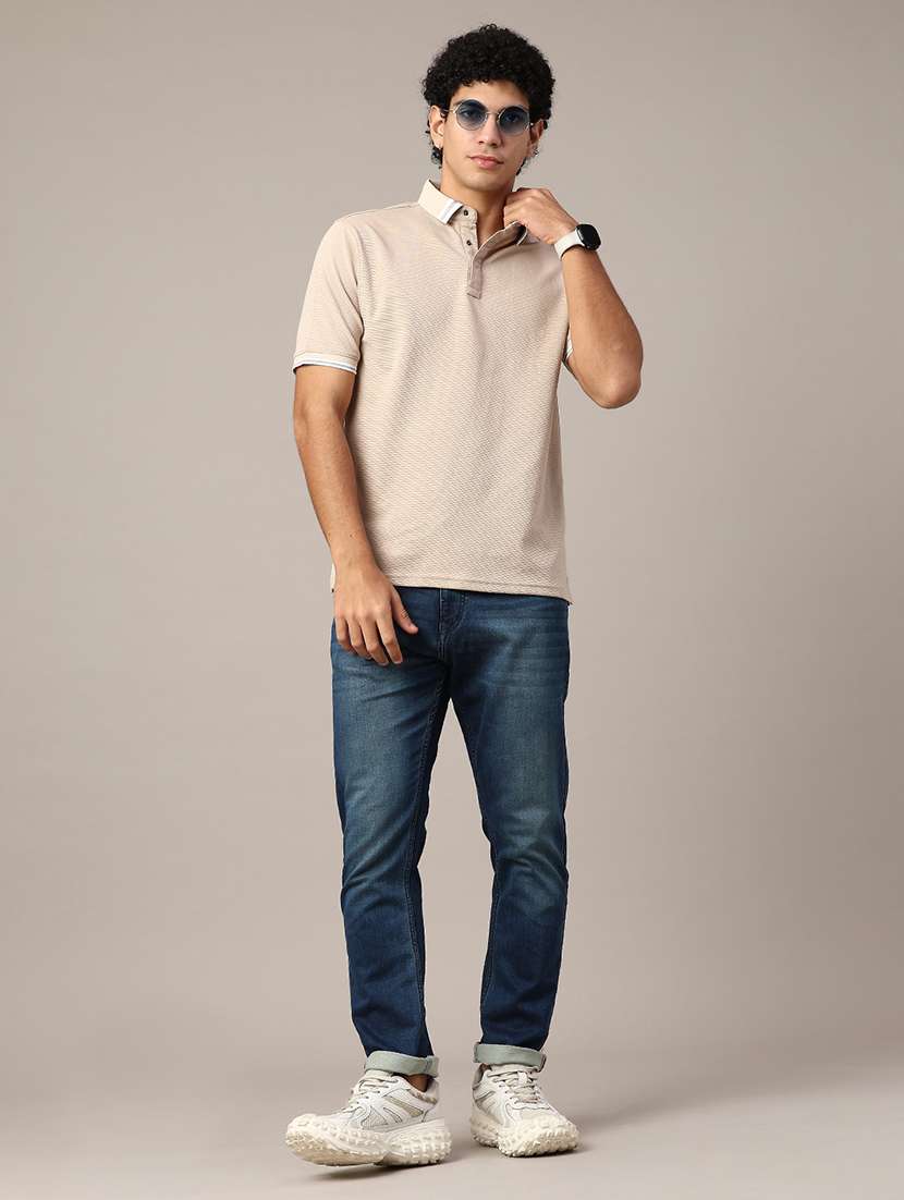 men washed mid rise slim fit jeans - 22385898 -  Standard Image - 4