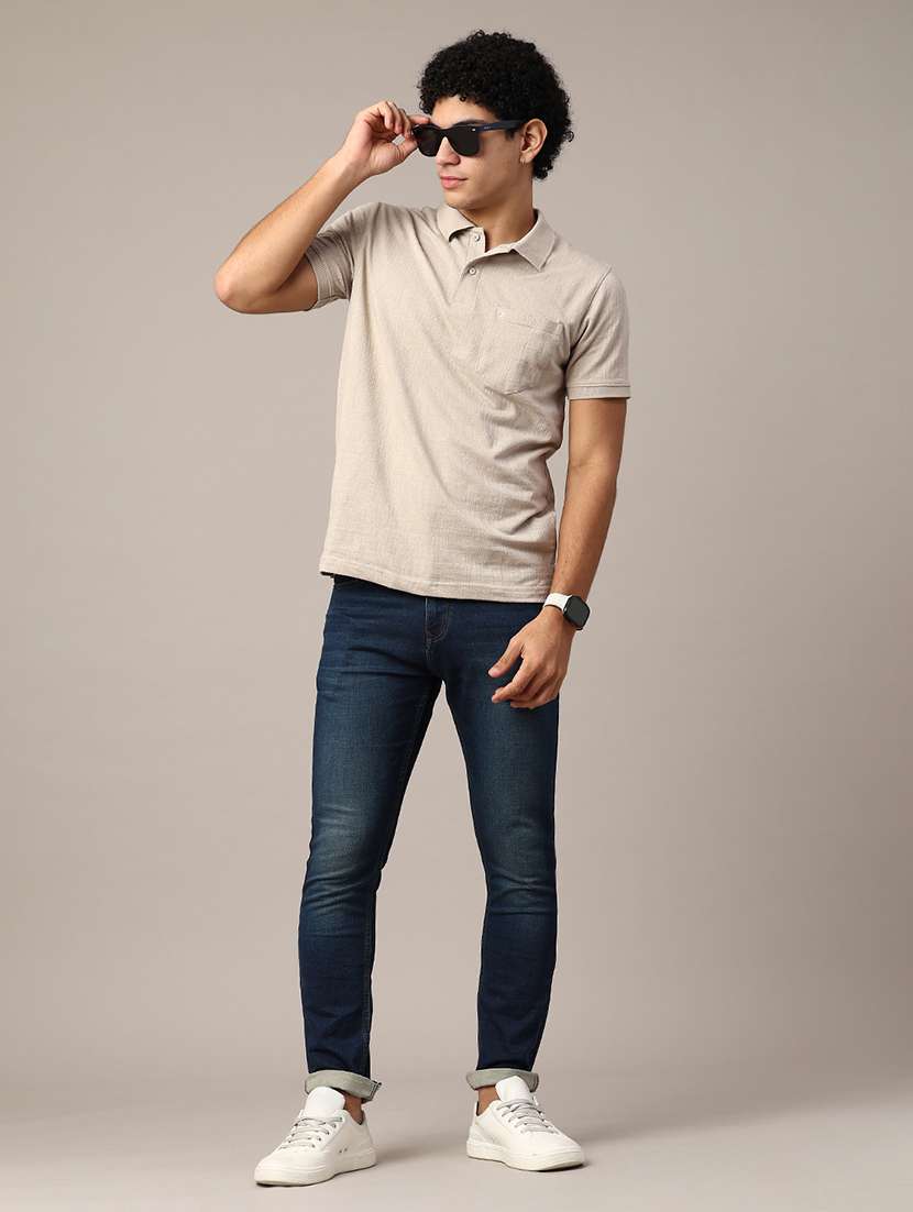 men washed mid rise slim fit jeans - 22385900 -  Standard Image - 4