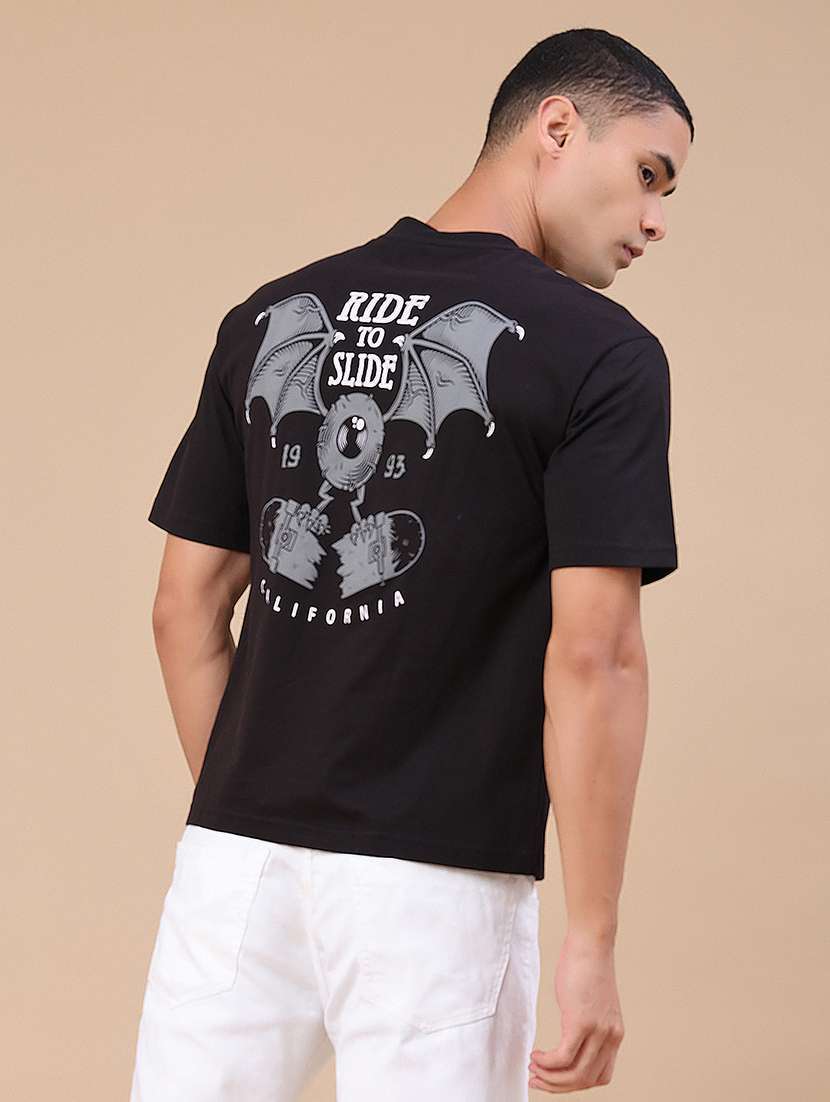 men printed short sleeve regular fit t-shirt - 22386403 -  Standard Image - 4