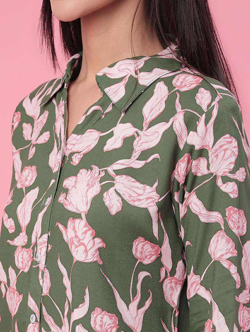 women printed collared regular shirt - 22386414 -  Standard Image - 1