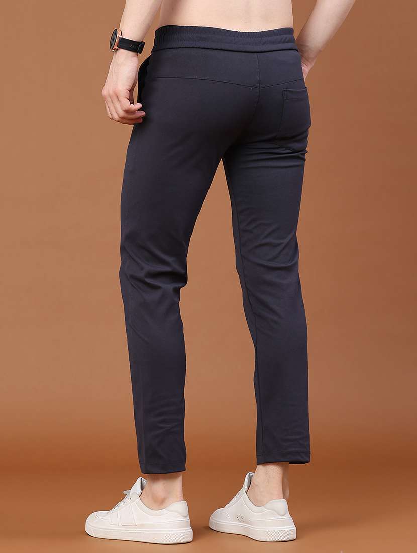 men solid mid rise slim fit track pant - 22386470 -  Standard Image - 4