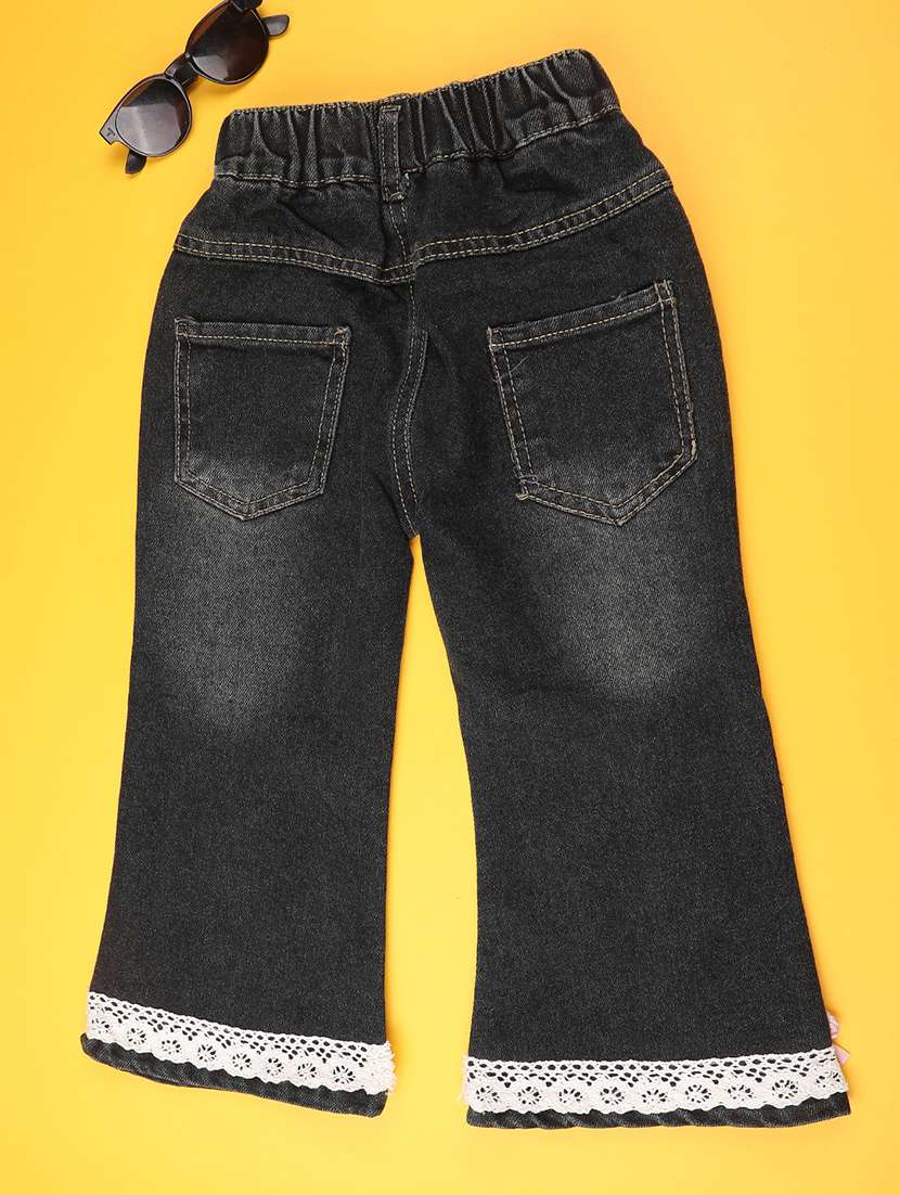 black poly cotton plain jean - 22386489 -  Standard Image - 1