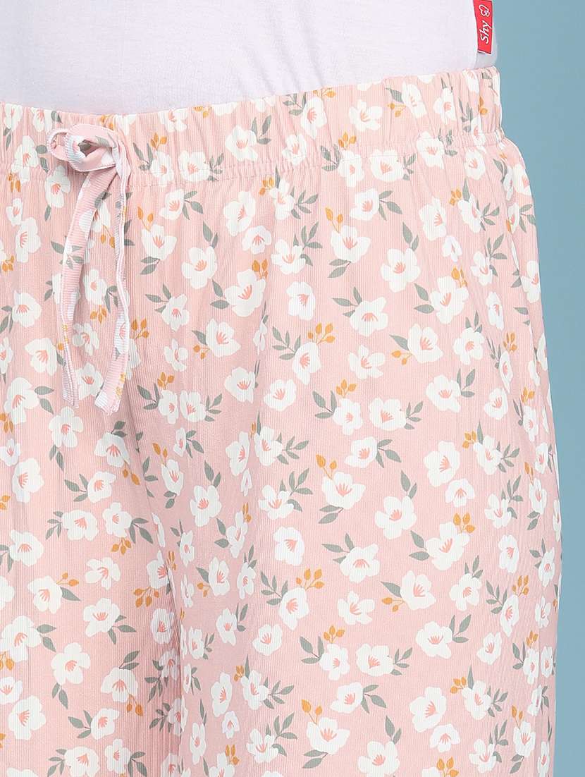 women floral printed mid rise palazzo - 22386495 -  Standard Image - 1