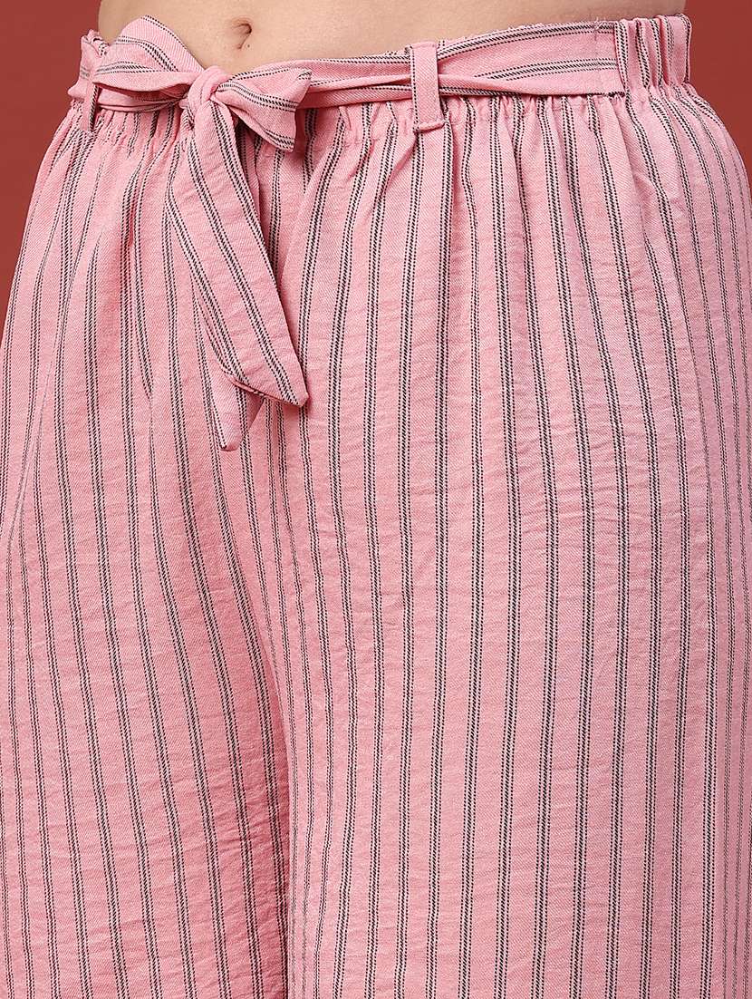 women printed mid rise wide leg trouser - 22386524 -  Standard Image - 1