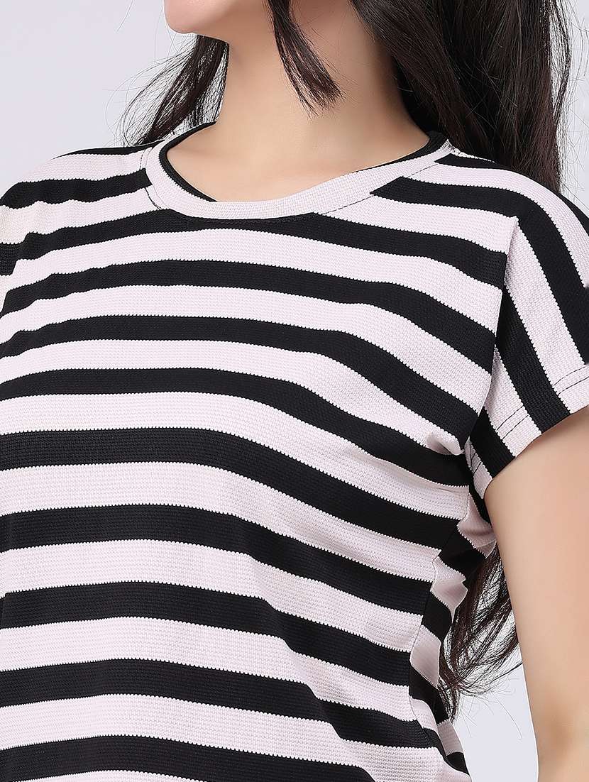 women printed round neck top - 22386635 -  Standard Image - 1