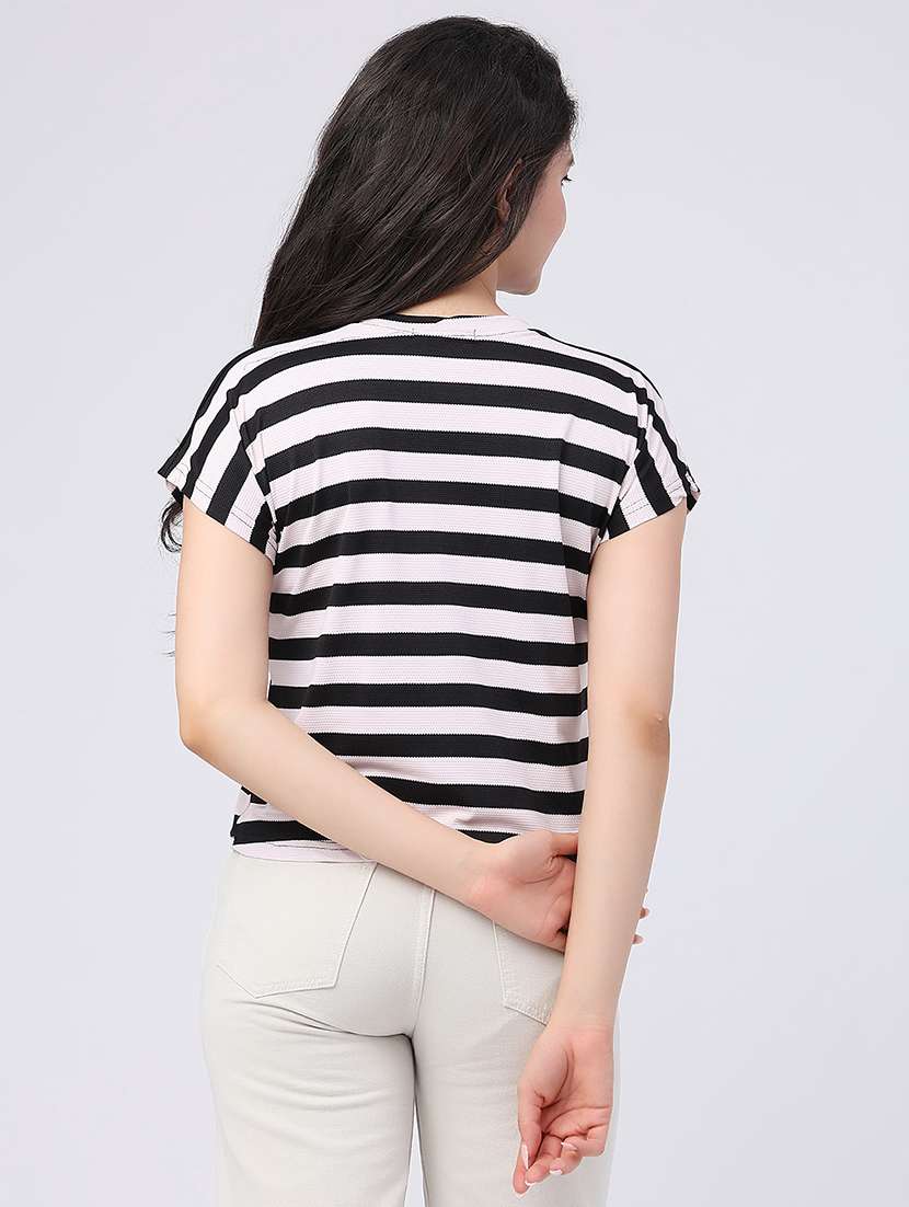 women printed round neck top - 22386635 -  Standard Image - 4