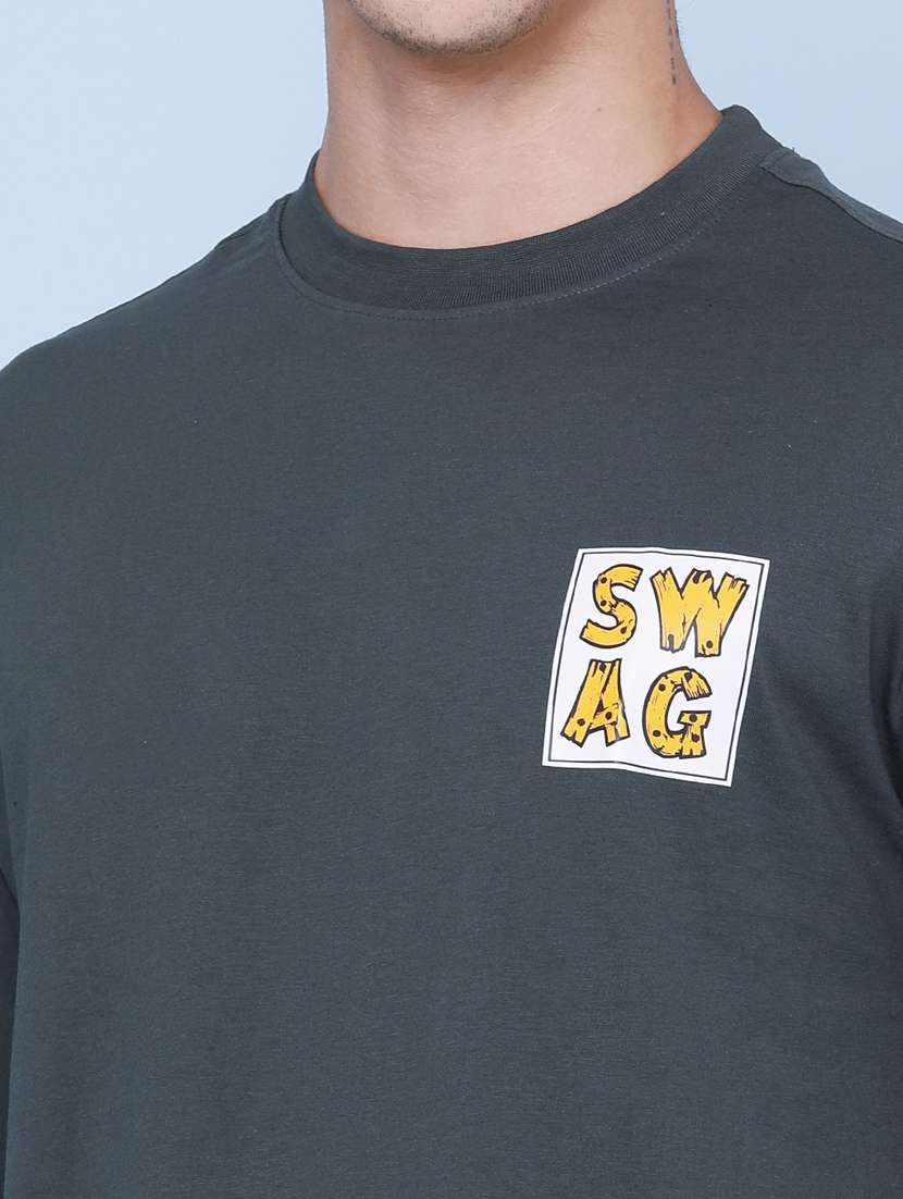 Men Printed Short Sleeve Loose Fit T-shirt - 22386638 -  Standard Image - 1