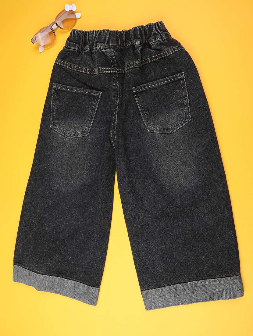 black poly cotton plain jean - 22386668 -  Standard Image - 1