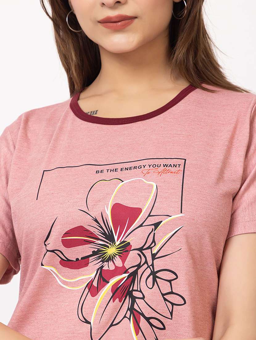 women printed nightwear pyjama set - 22386915 -  Standard Image - 1