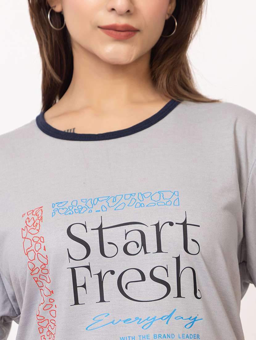 women printed nightwear pyjama set - 22386917 -  Standard Image - 1