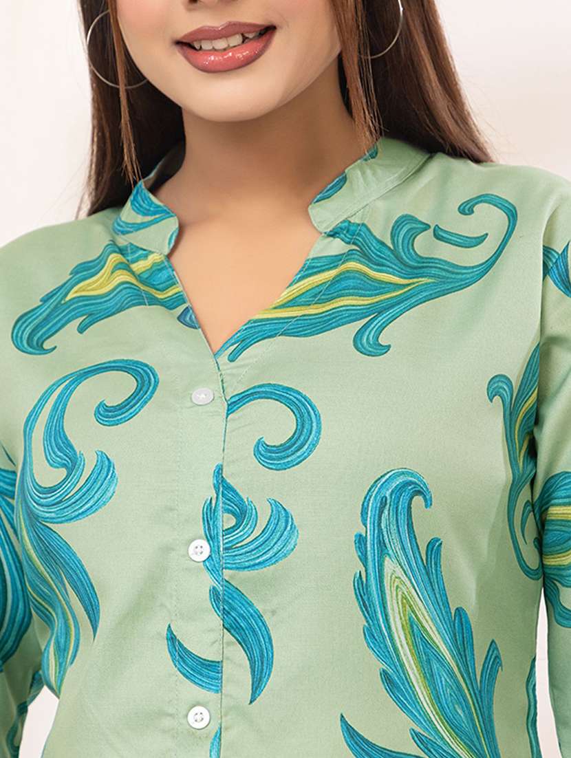 women printed top and trouser co-ord set - 22386920 -  Standard Image - 1