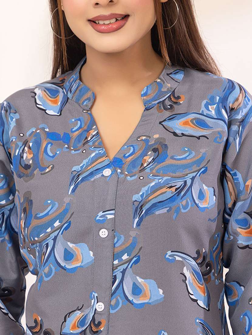 women printed top and trouser co-ord set - 22386921 -  Standard Image - 1