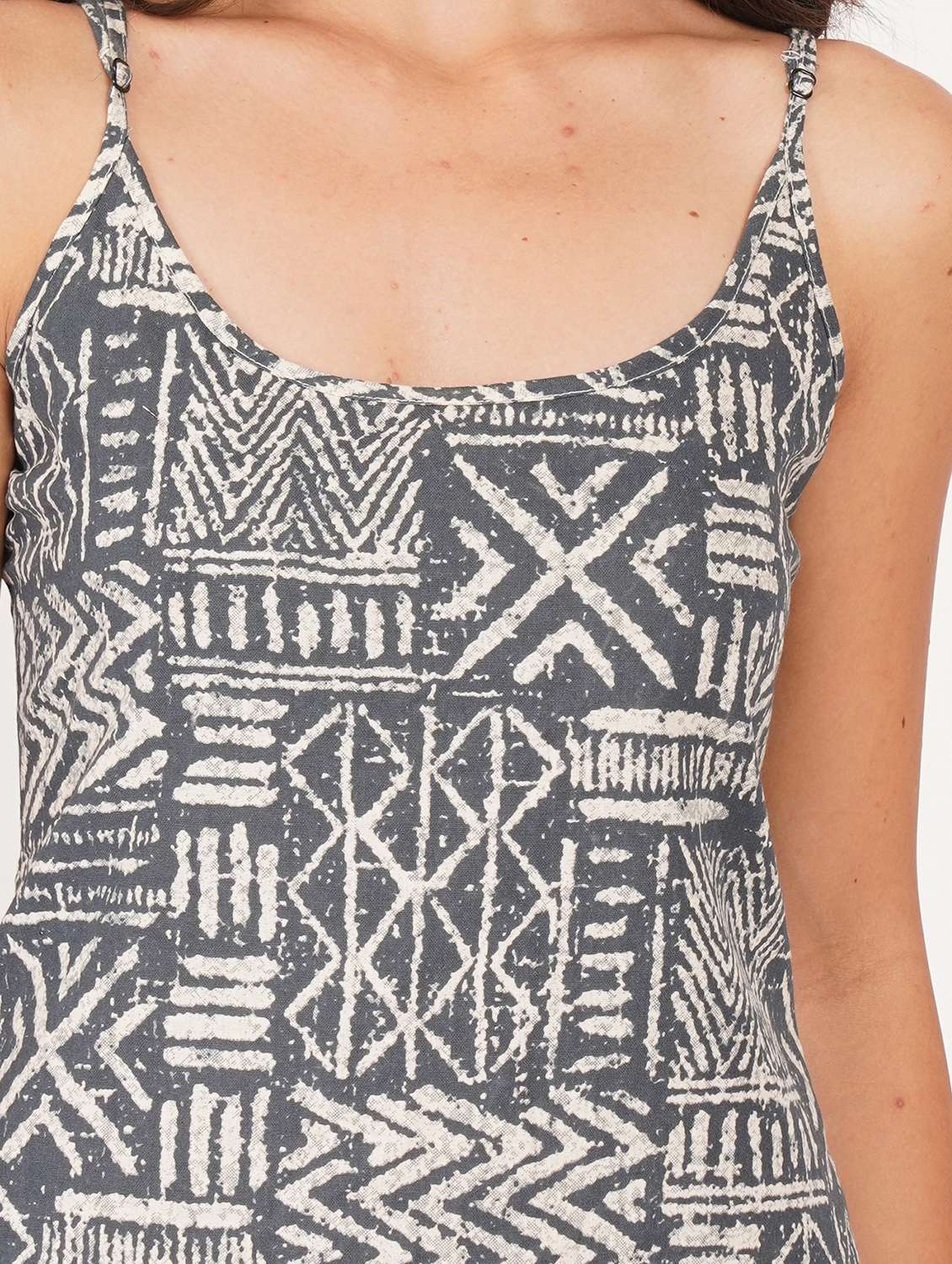 women printed shoulder strap straight kurti - 22386964 -  Standard Image - 1