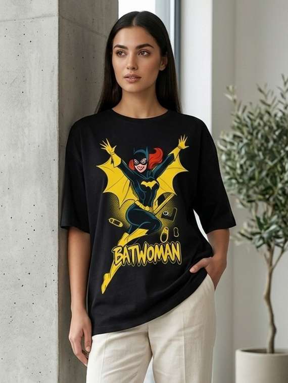 women printed short sleeve oversized t-shirt