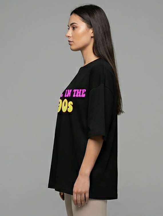 women printed short sleeve oversized t-shirt - 22387120 -  Standard Image - 1