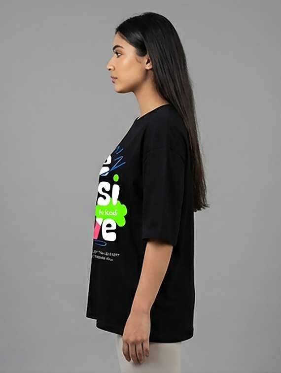 women printed short sleeve oversized t-shirt - 22387144 -  Standard Image - 1