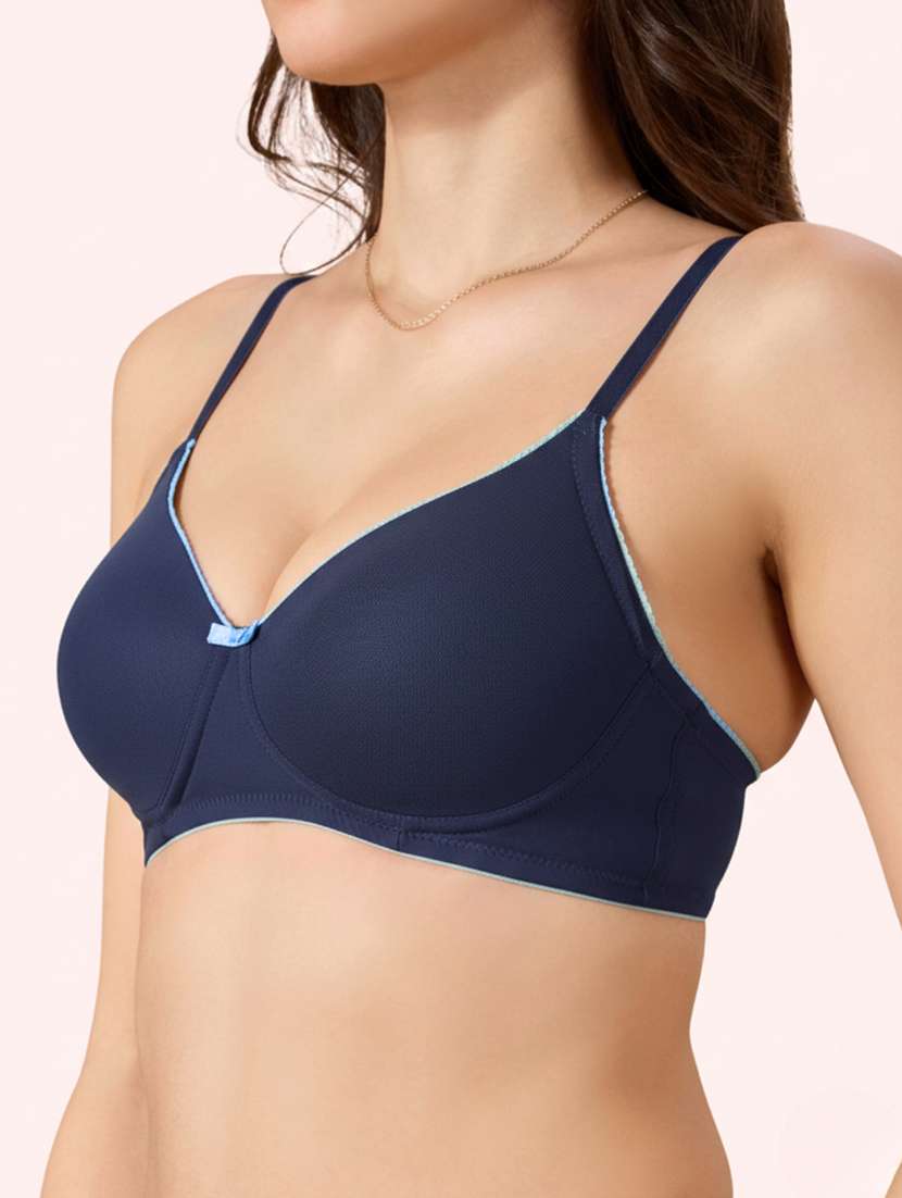 women pack of 2 solid lightly padded t-shirt bra - 22387290 -  Standard Image - 1