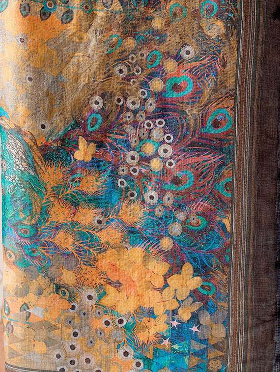 women printed casual wear saree with blouse - 22388824 -  Standard Image - 4