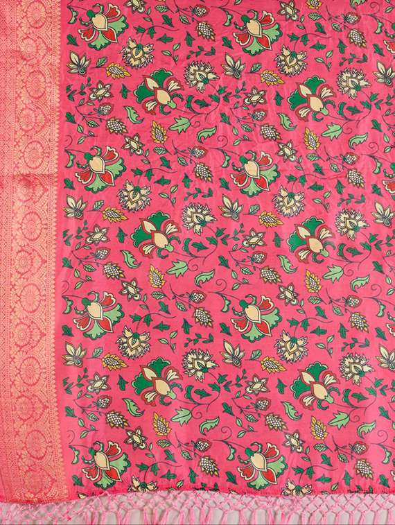 women printed casual wear saree with blouse - 22388842 -  Standard Image - 4