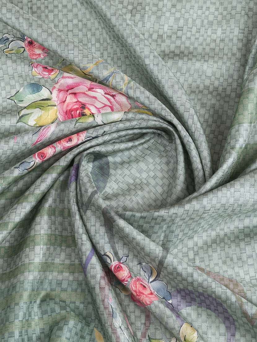 women printed casual wear saree with blouse - 22388955 -  Standard Image - 1