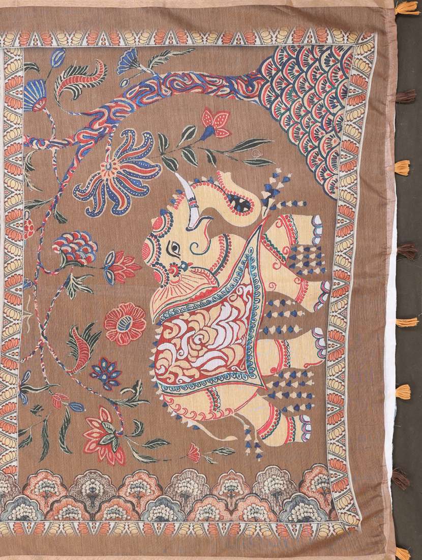 women printed casual wear saree with blouse - 22388960 -  Standard Image - 1