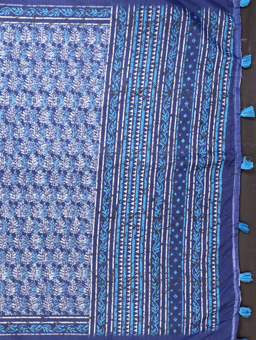 women printed casual wear saree with blouse - 22388962 -  Standard Image - 1