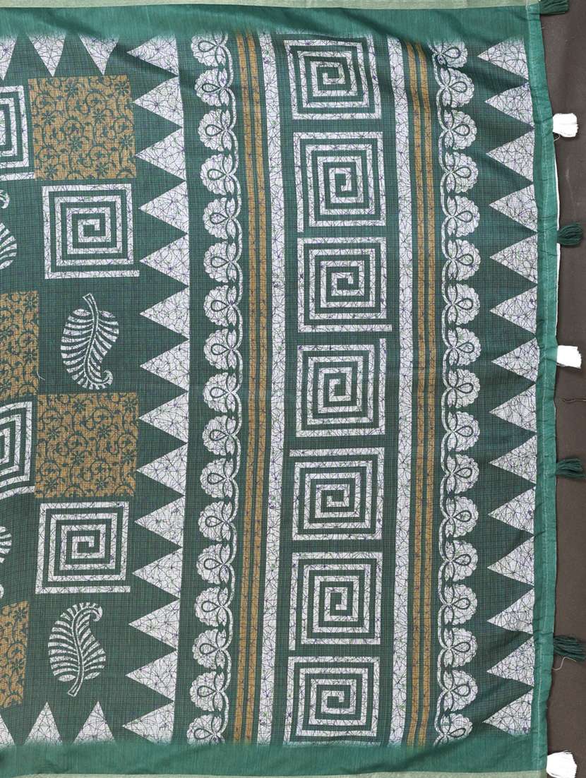 women printed casual wear saree with blouse - 22388964 -  Standard Image - 1