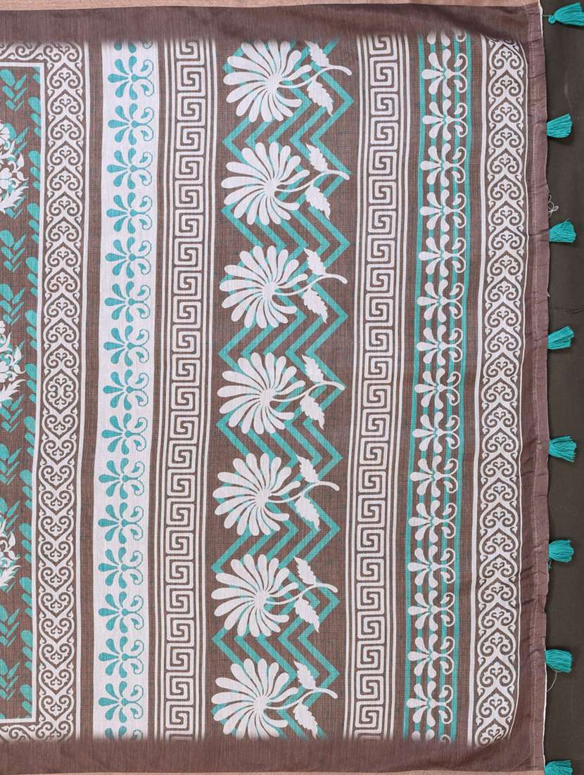 women printed casual wear saree with blouse - 22388966 -  Standard Image - 1