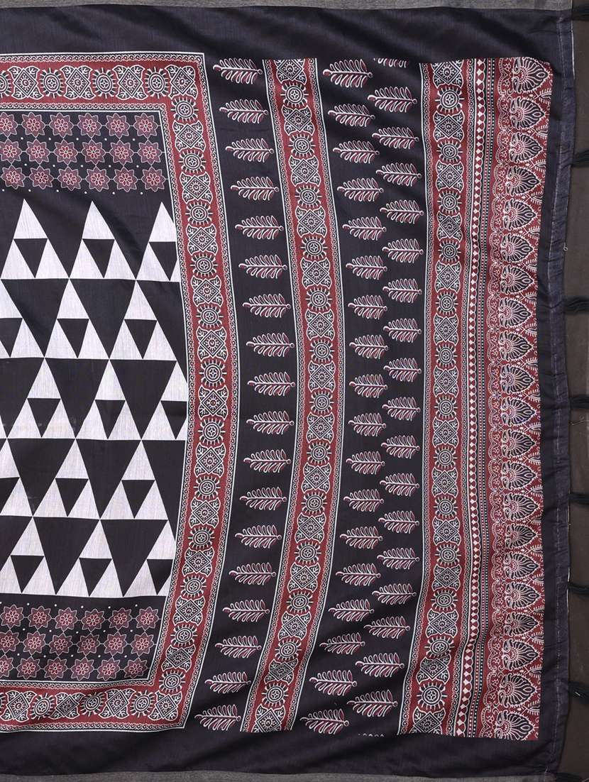 women printed casual wear saree with blouse - 22388968 -  Standard Image - 1